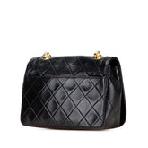 シャネル マトラッセ20 ココマーク チェーン ショルダーバッグ ブラック ラムスキン レディース CHANEL 【中古】
